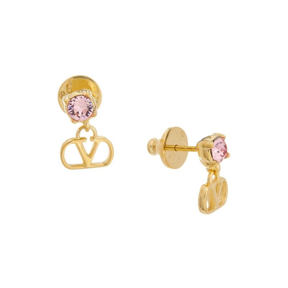 Valentino Vlogo Signature Swarovski Earrings